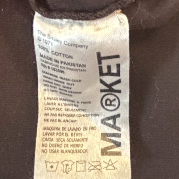 MARKET Smiley Decomposition T-Shirt in Vintage Black - Size S - Picture 4 of 7
